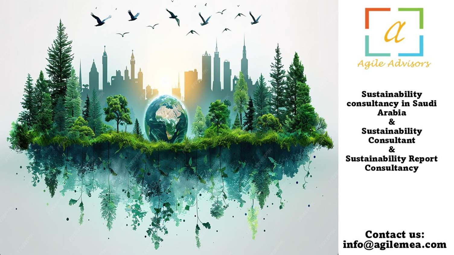 A green land with trees and birdsAI-generated content may be incorrect.