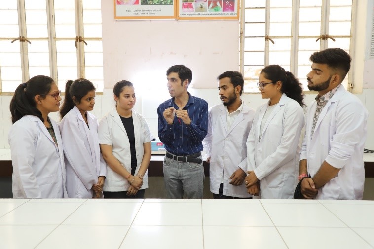 There is a Pathology lab at Poddar International College for clinical purposes.