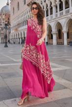 pink indo western dress