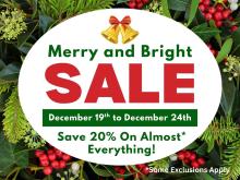 Merry & Bright Holiday Sale