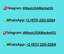 If you want to about more information, just knock us 24 Hours Reply/Contact Email: bestusamarket01@gmail.com WhatsApp: +1 (571) 220-3354 Telegram: @BestUSAMarket01