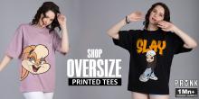 printed oversized t-shirts for women