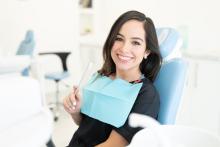 girl in  dental office