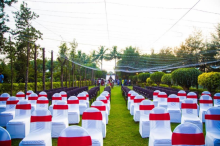 Lush Garden Resort is your ideal luxury wedding venue in ECR with villas, offering curated options among the best outdoor wedding venues in ECR with price.