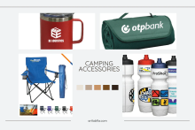 Custom screen printed camping gear