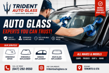 Professional cheap auto glass repair Toronto service by Trident Auto Glass with windshield replacement and mobile auto glass repair North York solutions.