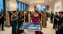 "Luxury boutique featuring stylish evening gowns and formal dresses for special occasions."