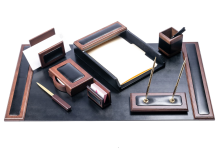 leather office desk accessories 