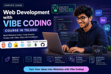 Front End Development, AI Powered Web Development, Web Developer Course in Telugu