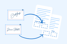 Signature on a PDF document