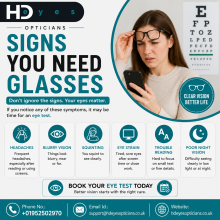 signs you need glasses
