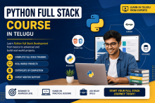 Python Developer Course in Telugu, Full Stack Web Development Course, Python Django Full Stack