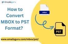 Here I have mentioned best and reliable method to convert MBOX files to PST format for east access, open or import MBOX files into Microsoft Outlook using EmailsGuru MBOX to PST Converter.
