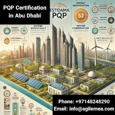 Agile Advisors, a leading sustainability consultancy in Abu Dhabi, plays a pivotal role in supporting professionals seeking Pearl Qualified Professional (PQP) Certification in Abu Dhabi. Their expertise in the ESTIDAMA framework and sustainable building practices allows them to offer tailored training programs that effectively prepare individuals for certification.