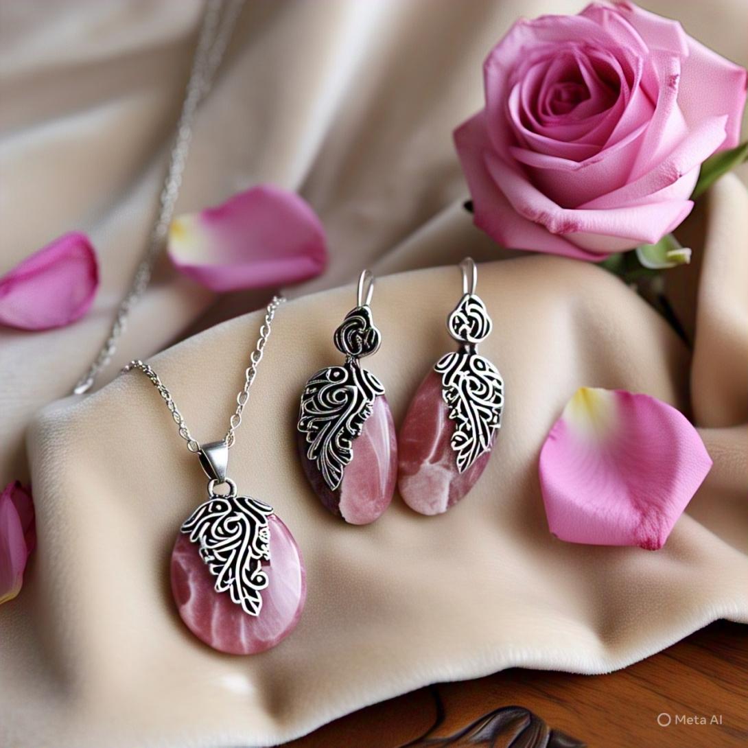 Rhodochrosite jewelry 