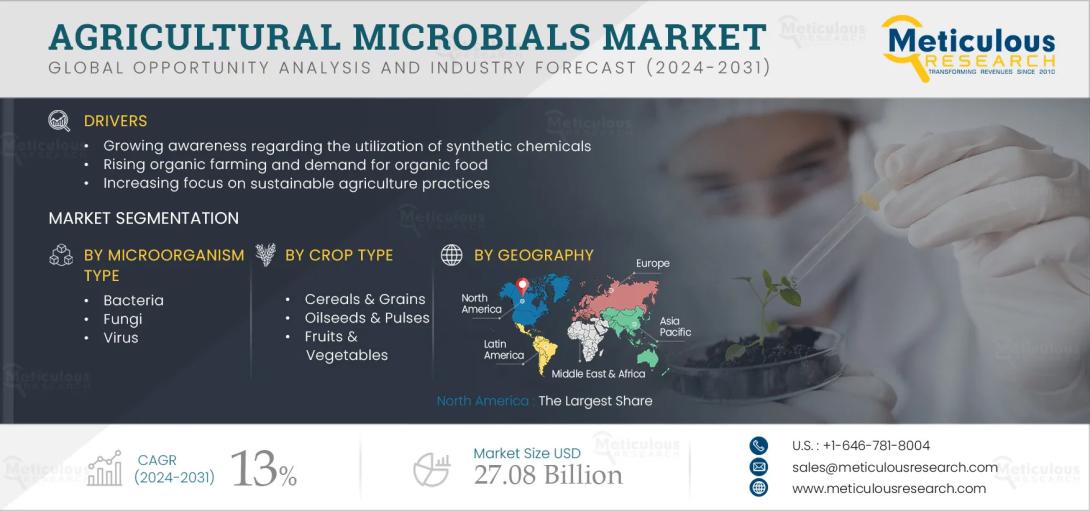#AgriculturalMicrobials, #SustainableFarming, #OrganicAgriculture, #CropProtection, #BiologicalProducts, #MicrobialSolutions, #AgricultureInnovation, #Biofertilizers, #Biopesticides, #AgTech, #MicrobialFarming, #FarmingTrends, #AgroBiotech, #CropYield, #AgriculturalInputs