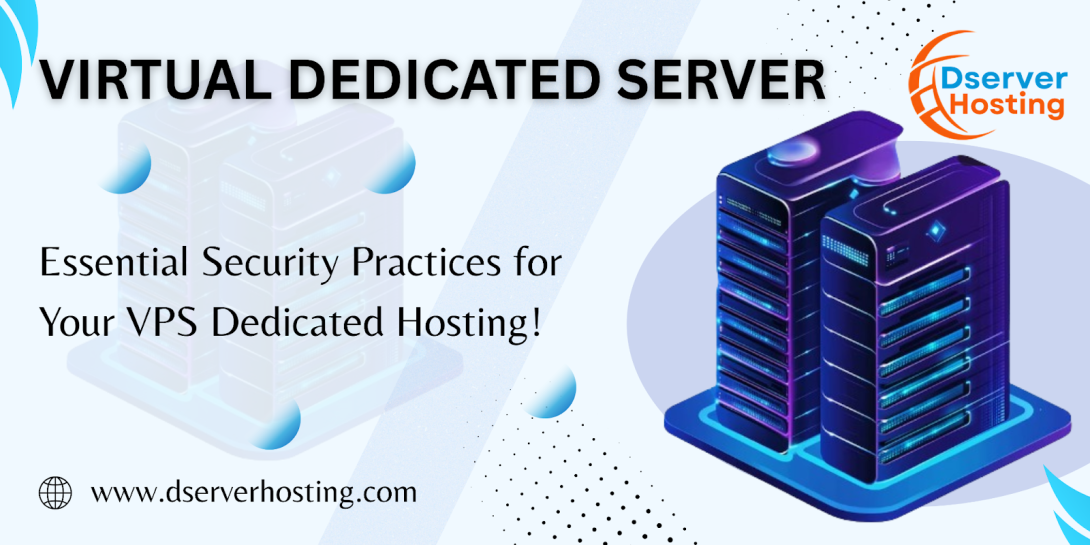 Image of a virtual dedicated server dashboard displaying settings and performance data for a dedicated VPS server.