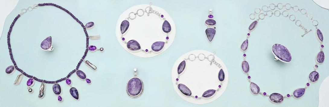 Charoite jewelry