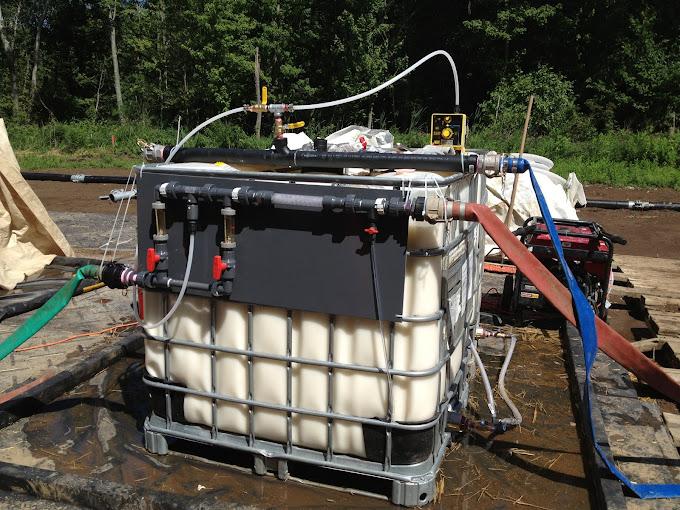 sludge tubes, polymer make down system
