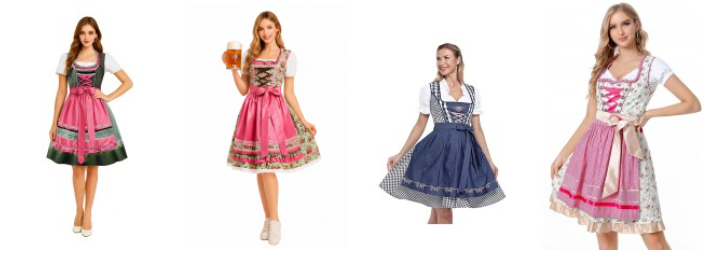 ladies German beer maid fancy dress,