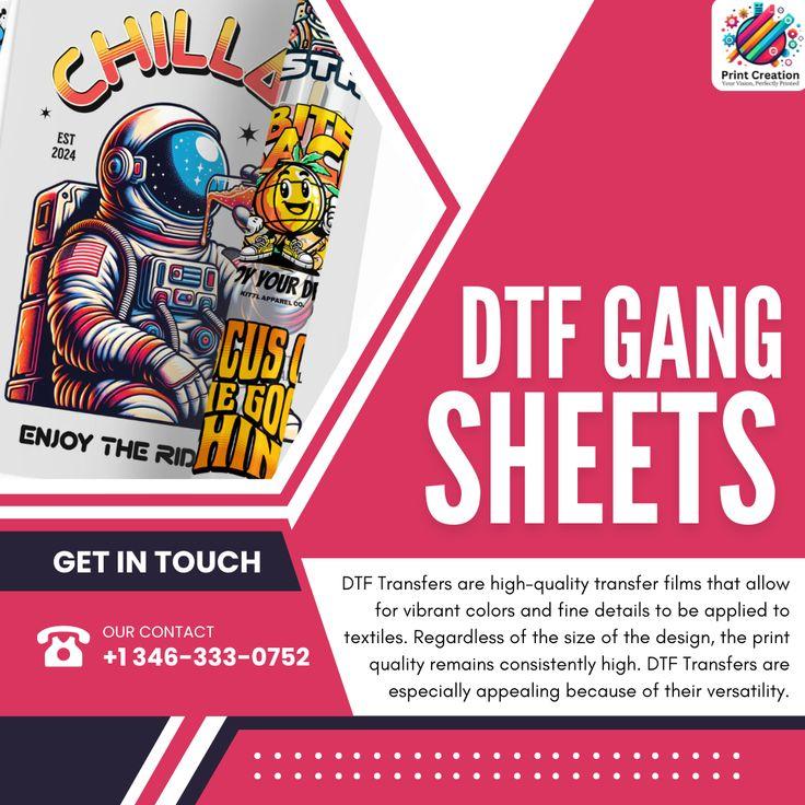 UV DTF Gang Sheets Houston