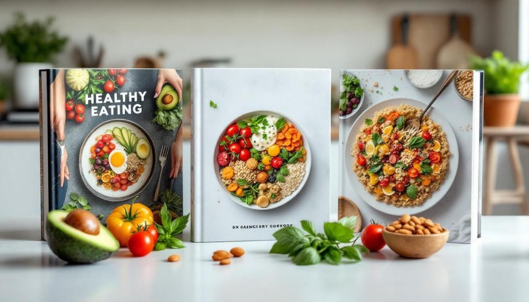 Health Cookbook cover and side inside pages 