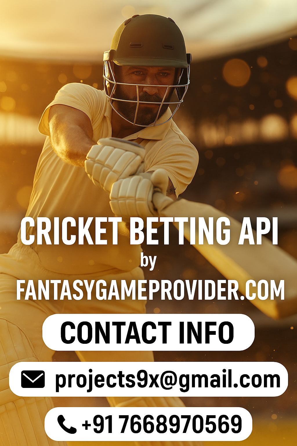 Whitelabel of cricket