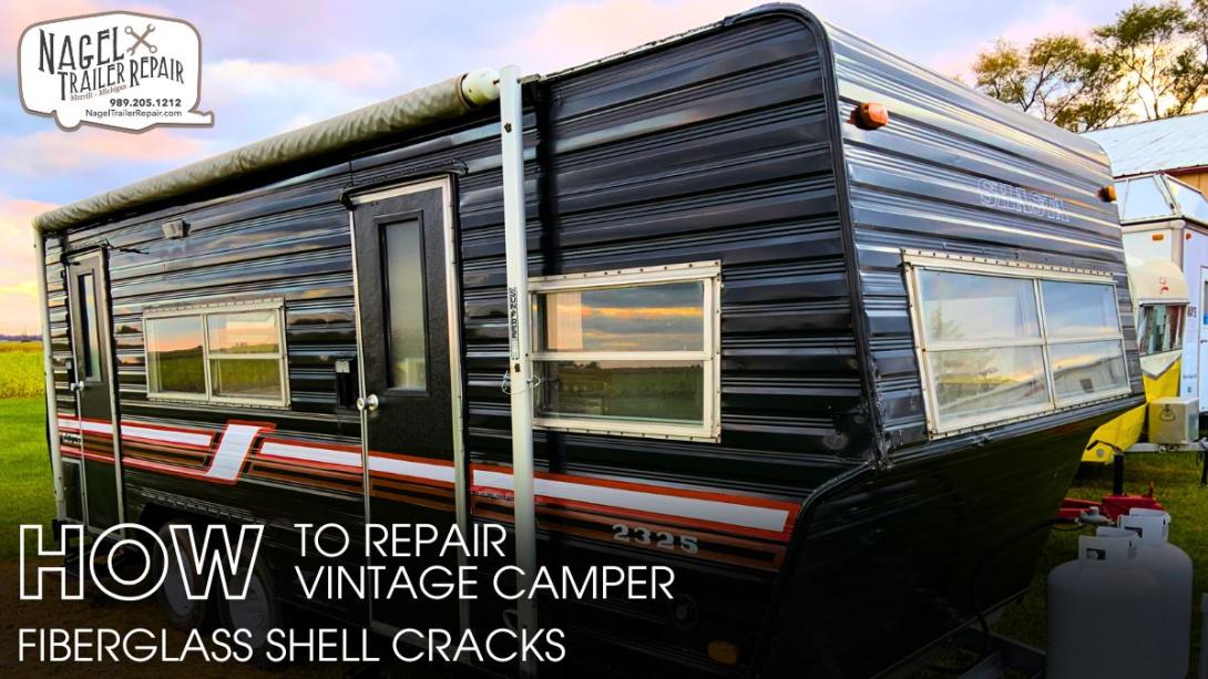 How to Repair Vintage Camper Fiberglass Shell Cracks