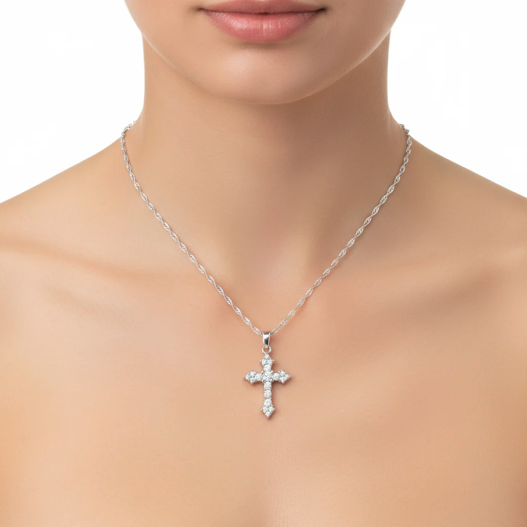 Silver Cross Necklaces