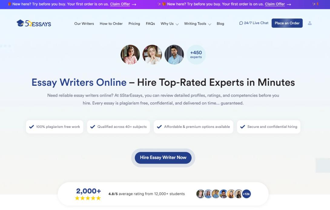 5staressays.com essay writers online