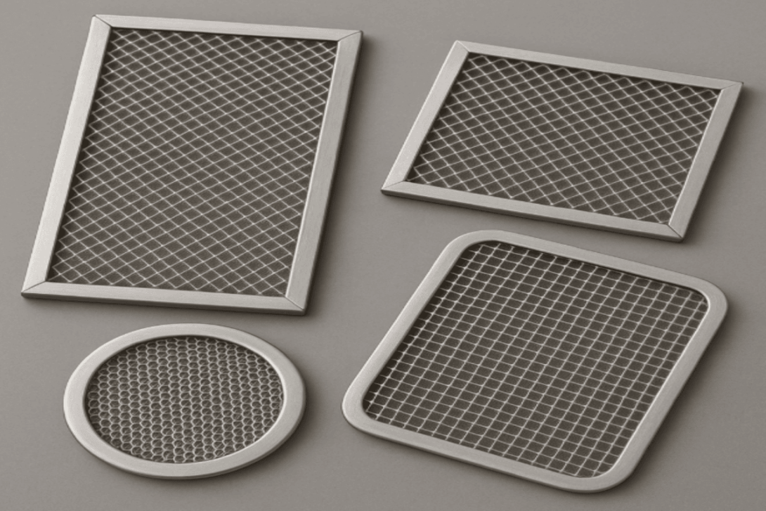 air filter media frames