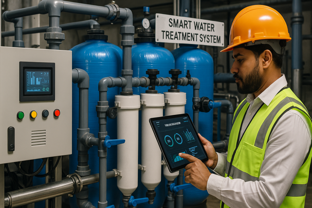  Smart water treatment system used in modern Indian industrial operations