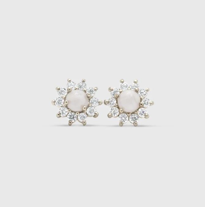sparkling cremation ash earrings, cremation ashes earrings