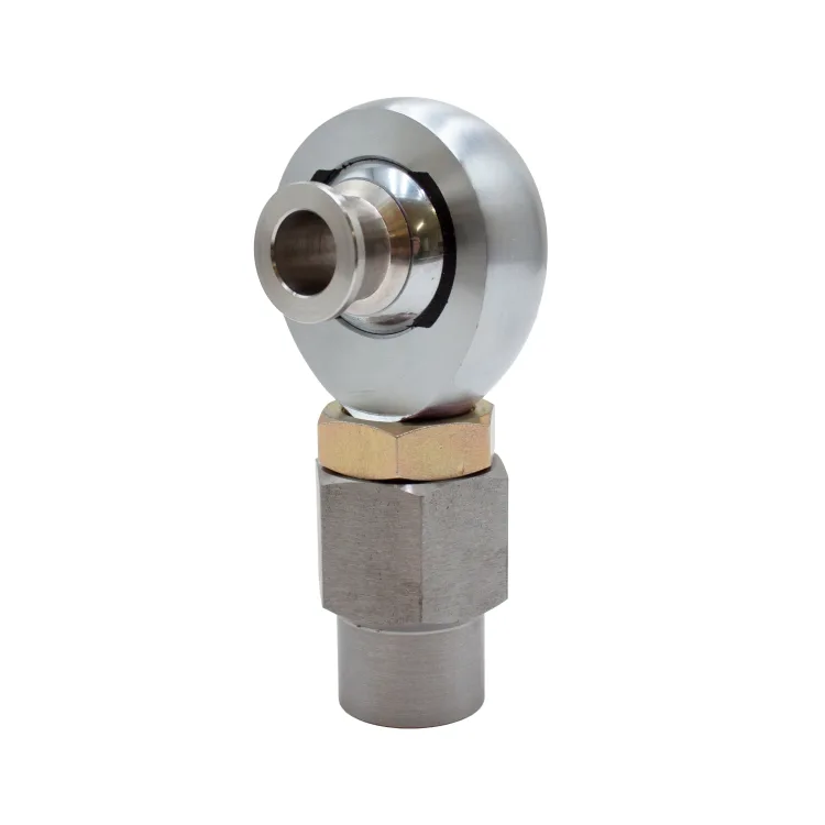 Extreme-Duty Chromoly Rod End Heim Joint with Misalignment Spacer for Steering Applications