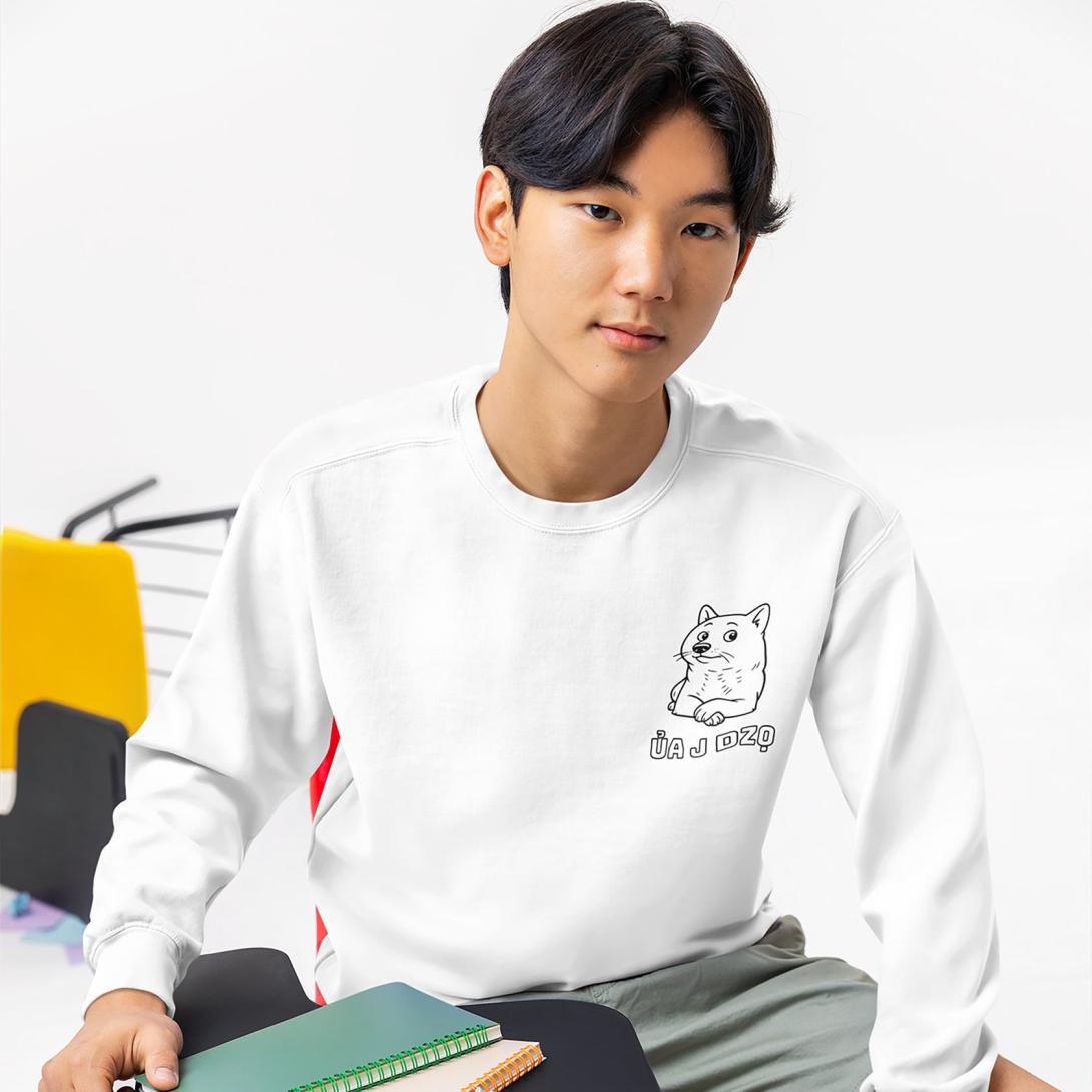 embroidered crewneck sweatshirt