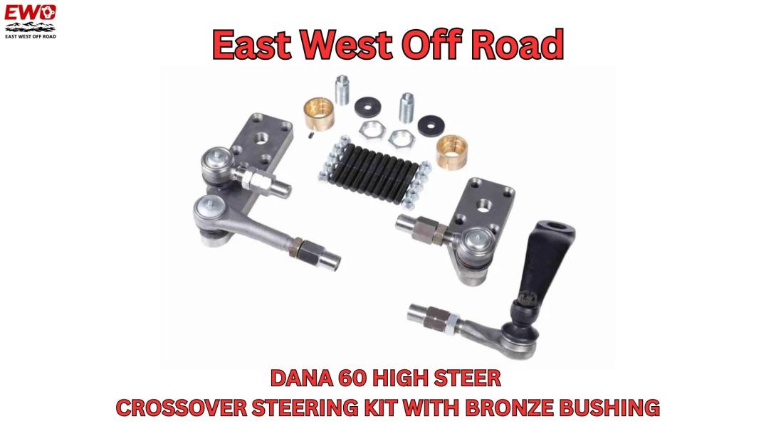 Dana 60 high steer crossover steering kit with billet steering arms