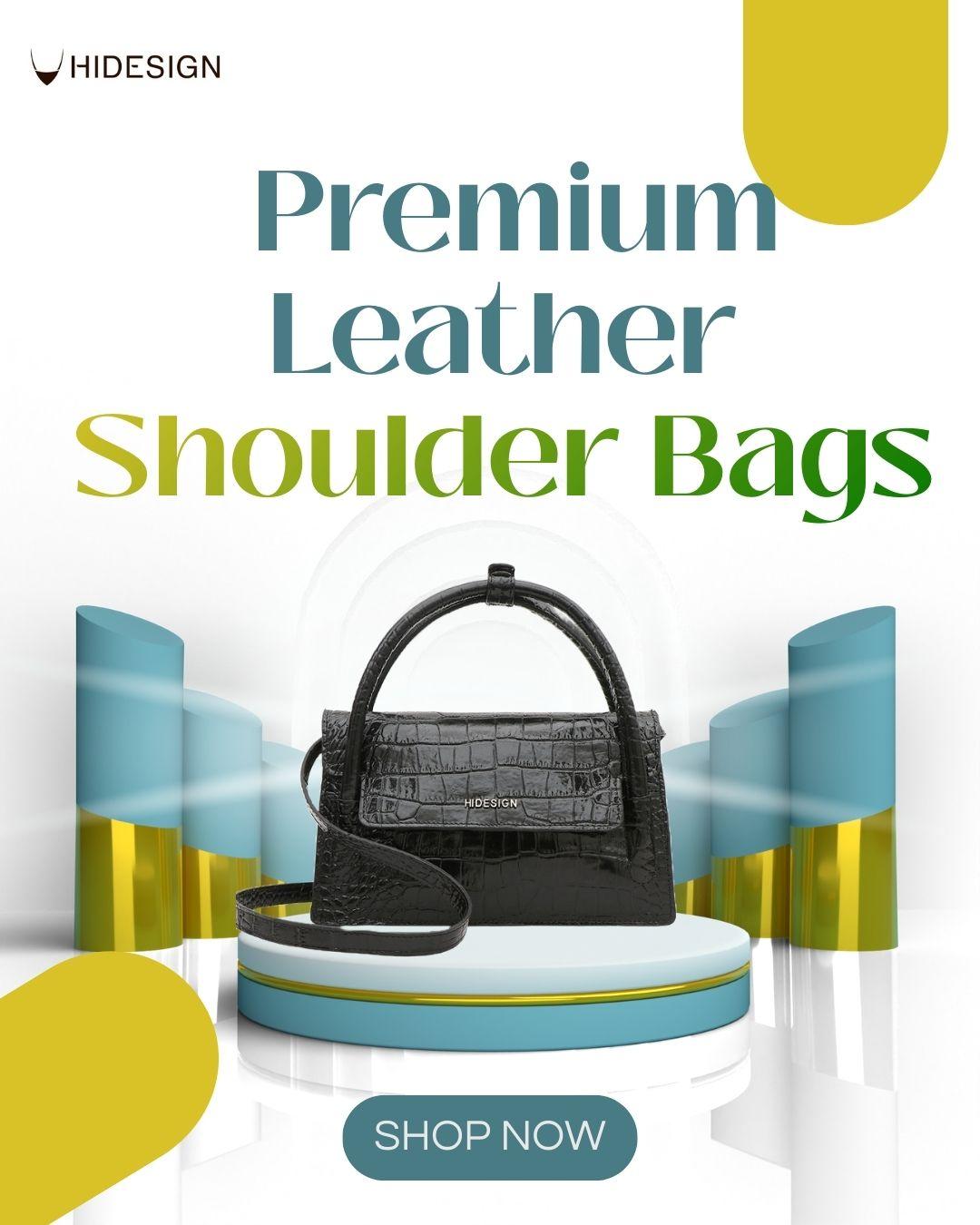 Discover premium leather shoulder bags by Hidesign. Stylish, durable, and ideal for everyday use.