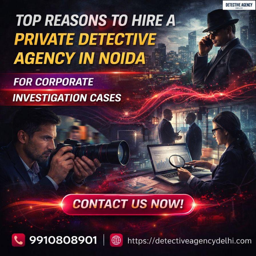 Top Reasons to Hire a Private Detective Agency in Noida for Corporate Investigation Cases