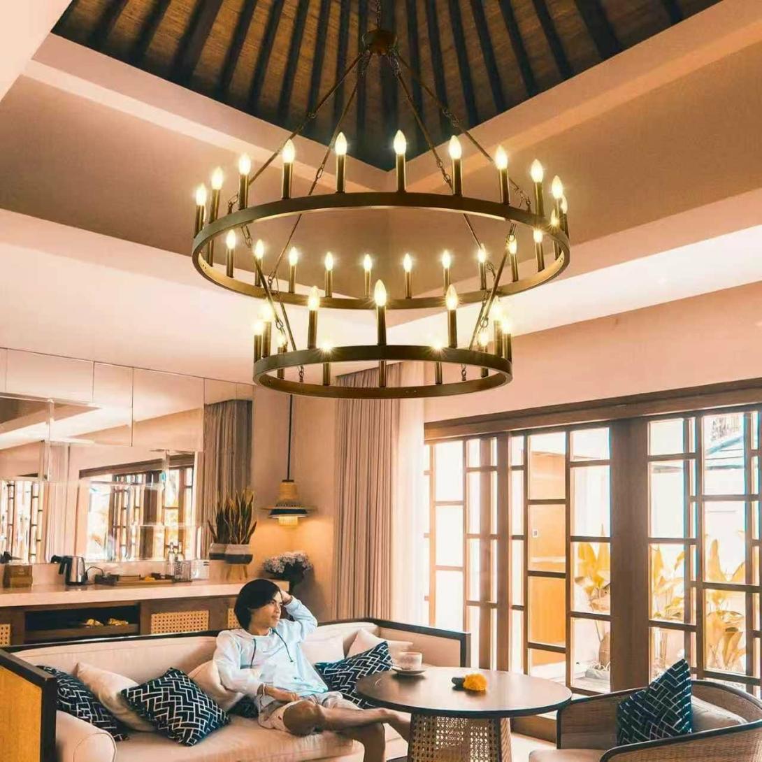 wagon wheel chandelier，black wagon wheel chandelier,