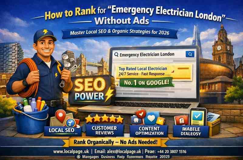 Discover proven SEO and content strategies to rank your emergency electrician business in London without relying on paid ads.