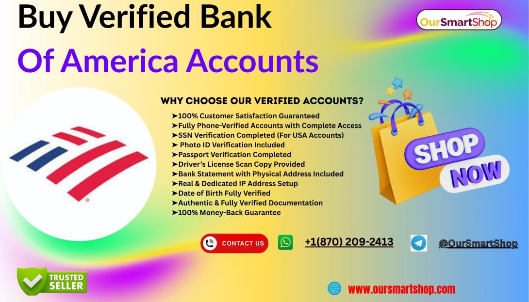 Buy Verified Bank Of America Accounts