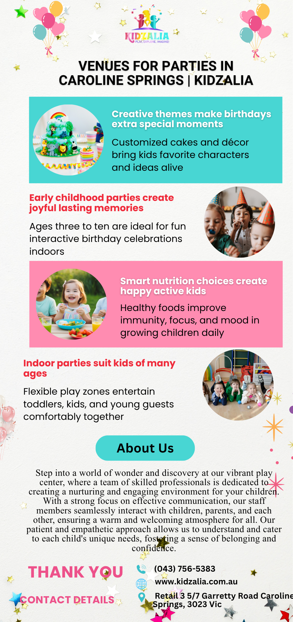 Venues for Parties, Birthday Party venues