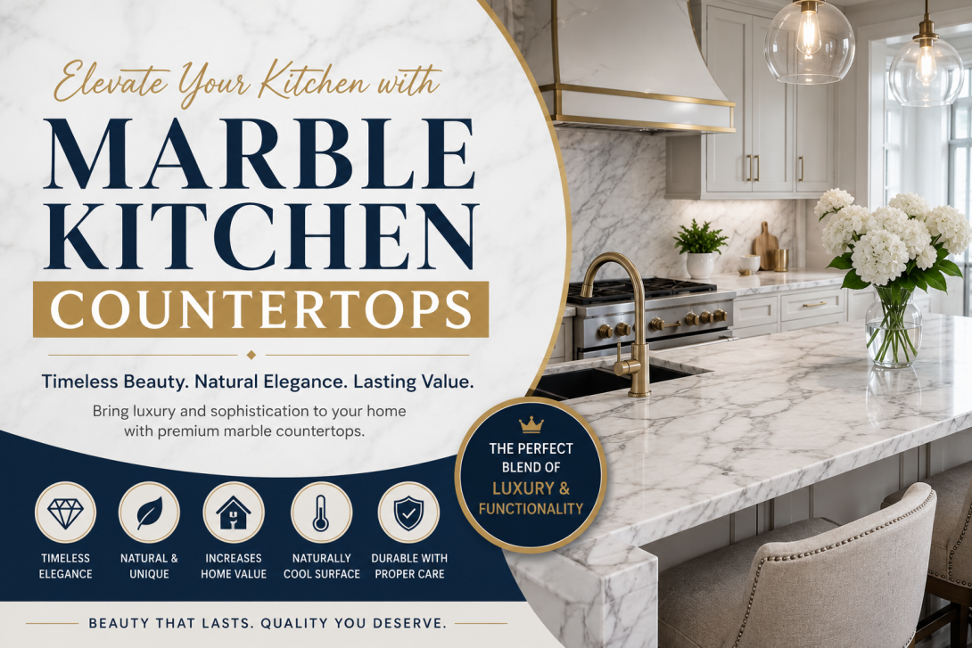 marble kitchen countertops