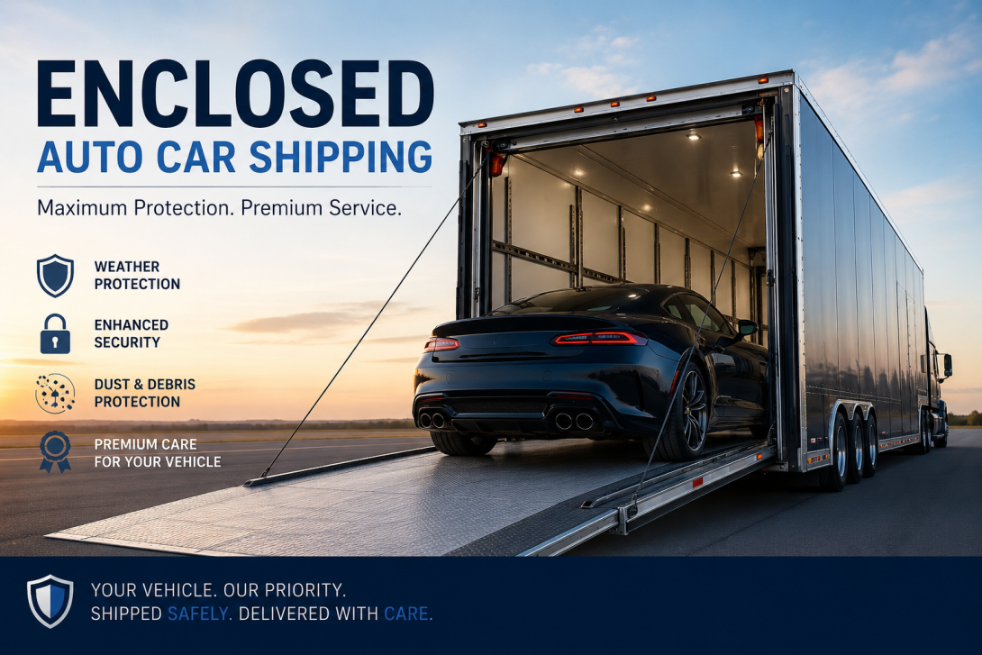 Enclosed auto transport 