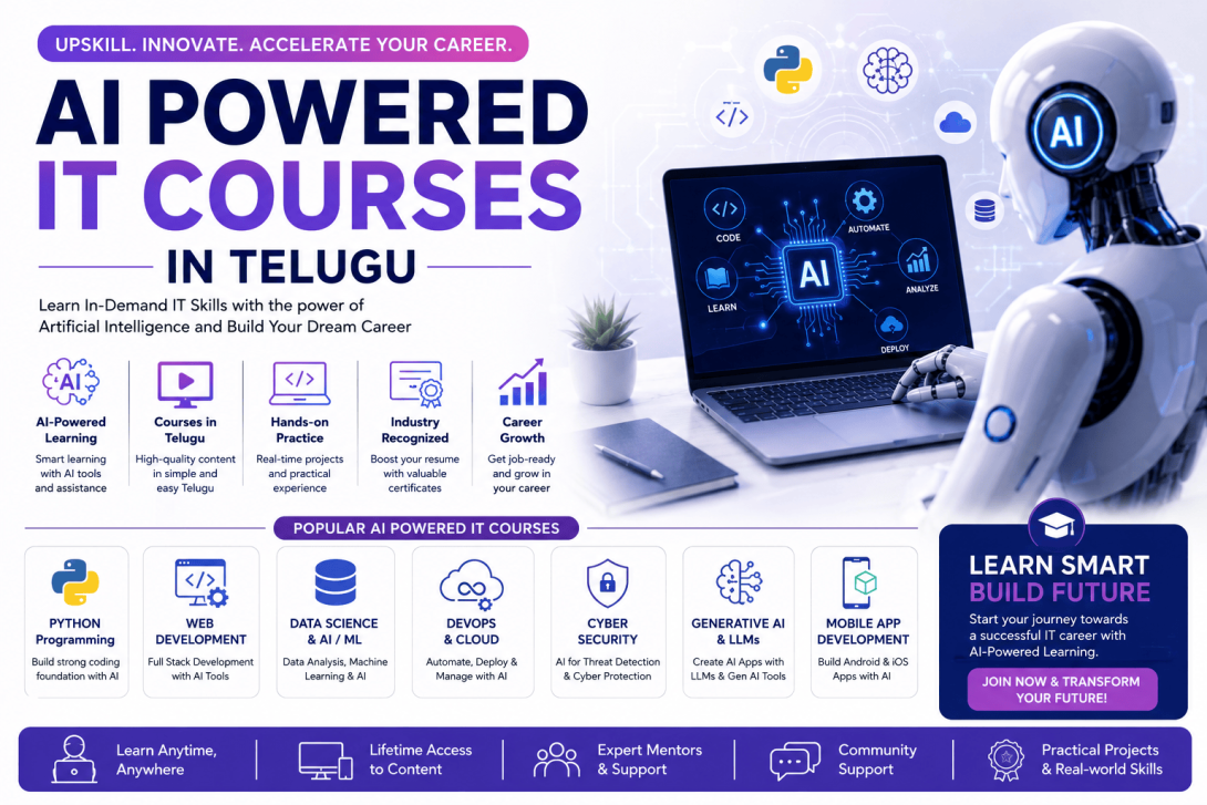 AI Powered IT courses in telugu