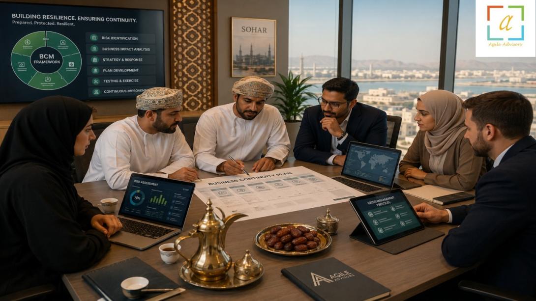 Discover how ISO 22301 consultants and BCM consultants help Omani businesses build resilience, ensure operational continuity, and achieve certification. Learn about the benefits of a robust Business Continuity Management System for organizations across Muscat, Sohar, and Salalah.