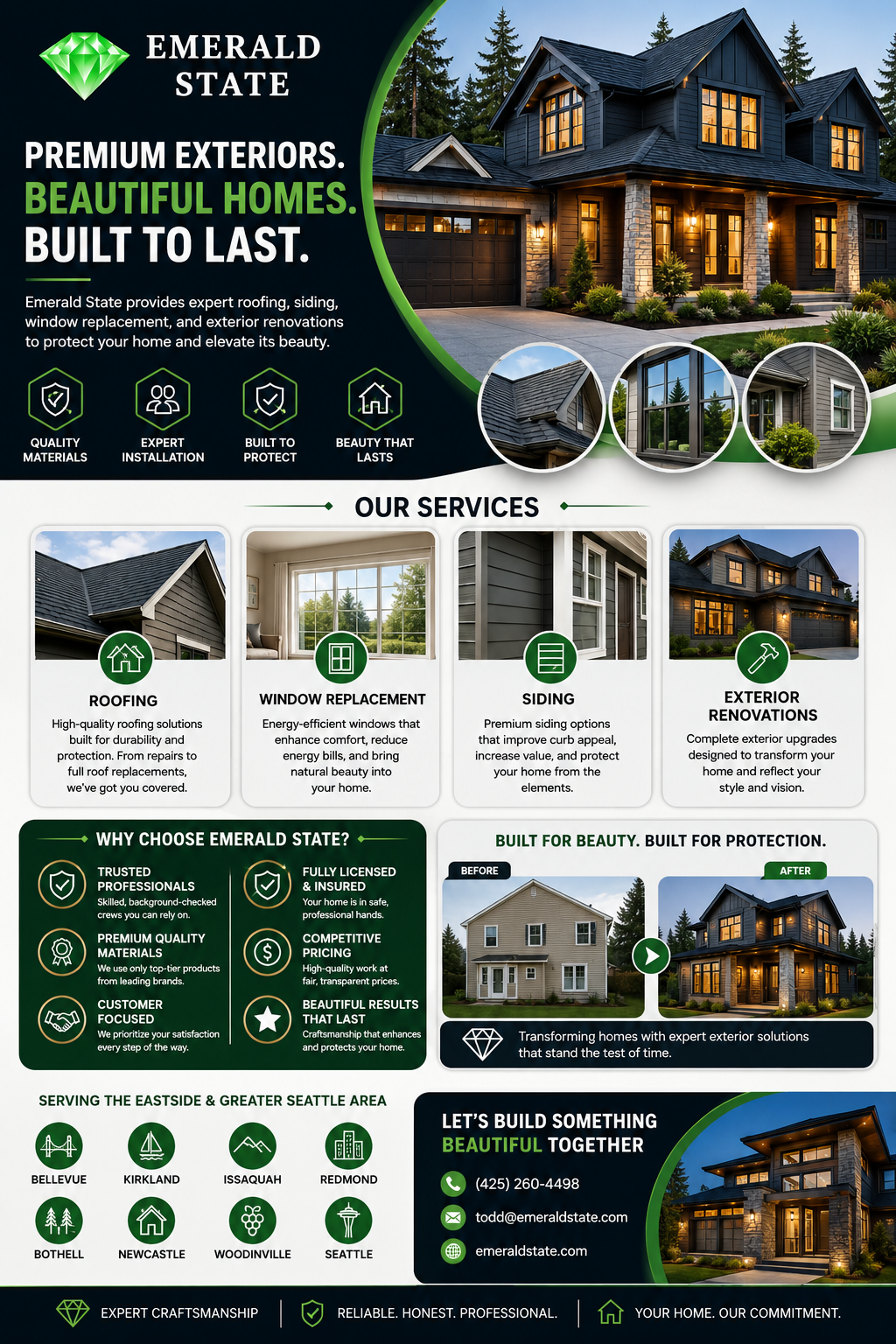 Emerald State – Premium Roofing, Siding & Window Solutions