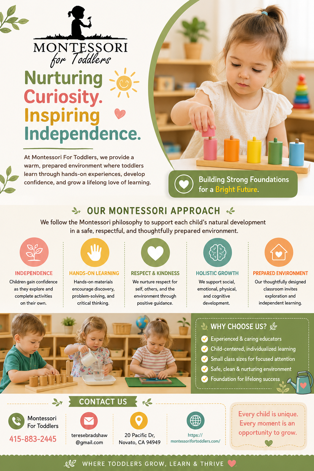Montessori For Toddlers – Nurturing Curiosity, Inspiring Independence