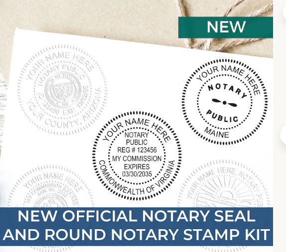 Personalized State-Specific Notary Stamp