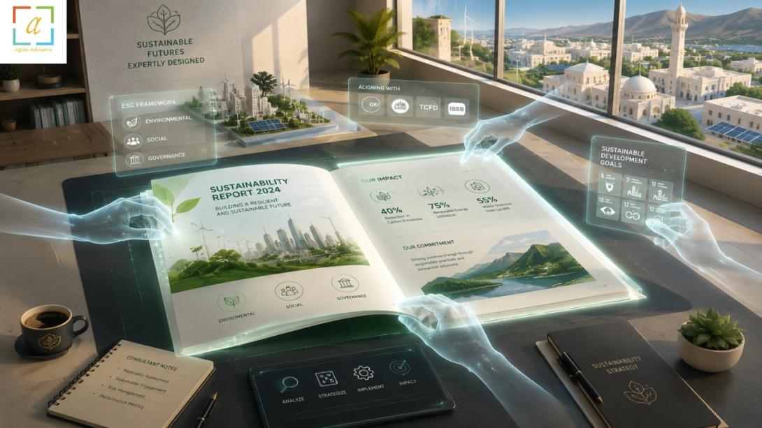 Navigate Oman's new mandatory sustainability reporting landscape. Learn how expert sustainability consultancy in Oman can guide your organization through IFRS S1 and S2 compliance, turning regulatory requirements into a strategic advantage.